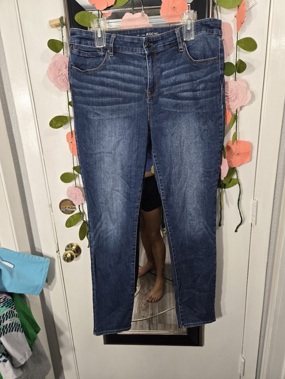 Chico's Women Platinum Jeggings Sz 2 US Sz L/12